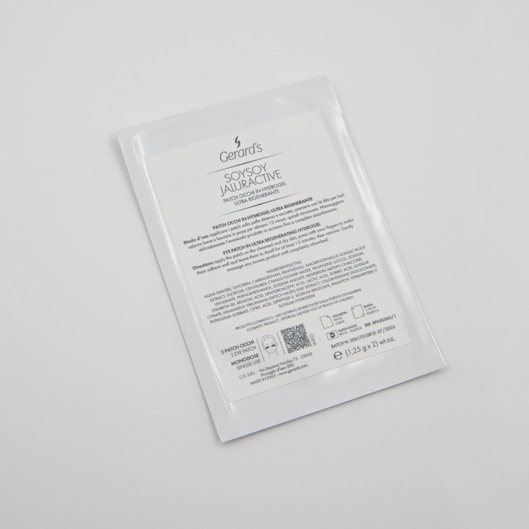 SOYSOY JALURACTIVE PATCH OCCHI IN HYDROGEL ULTRA RIGENERANTE