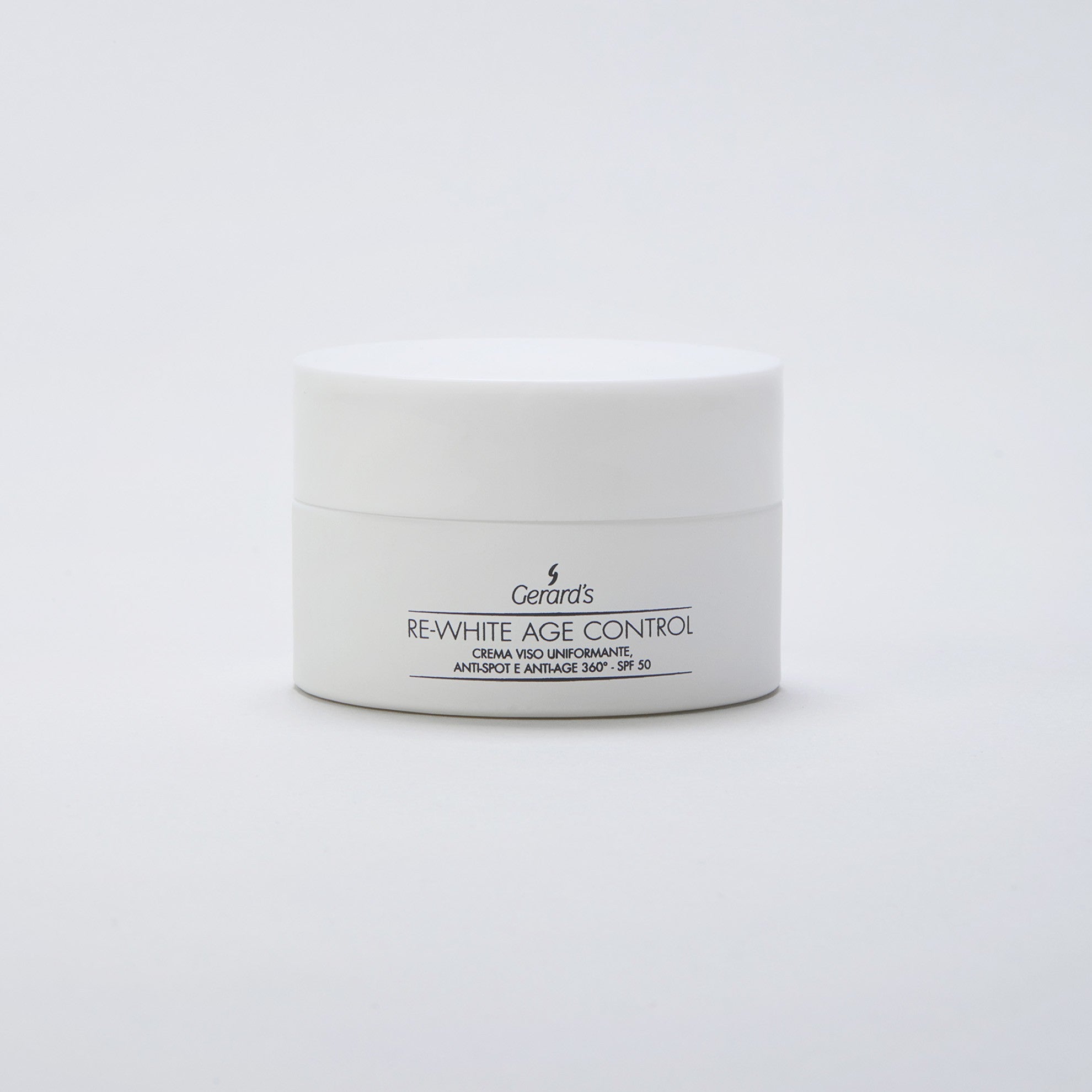 RE-WHITE AGE CONTROL CREMA VISO UNIFORMANTE, ANTI-SPOT E ANTI-AGE 360° - SPF 50 - Gerard's Cosmetic Culture