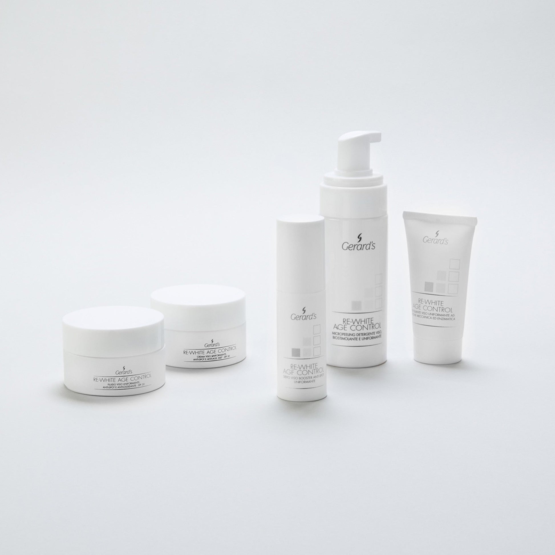 RE-WHITE AGE CONTROL CREMA VISO UNIFORMANTE, ANTI-SPOT E ANTI-AGE 360° - SPF 50 - Gerard's Cosmetic Culture