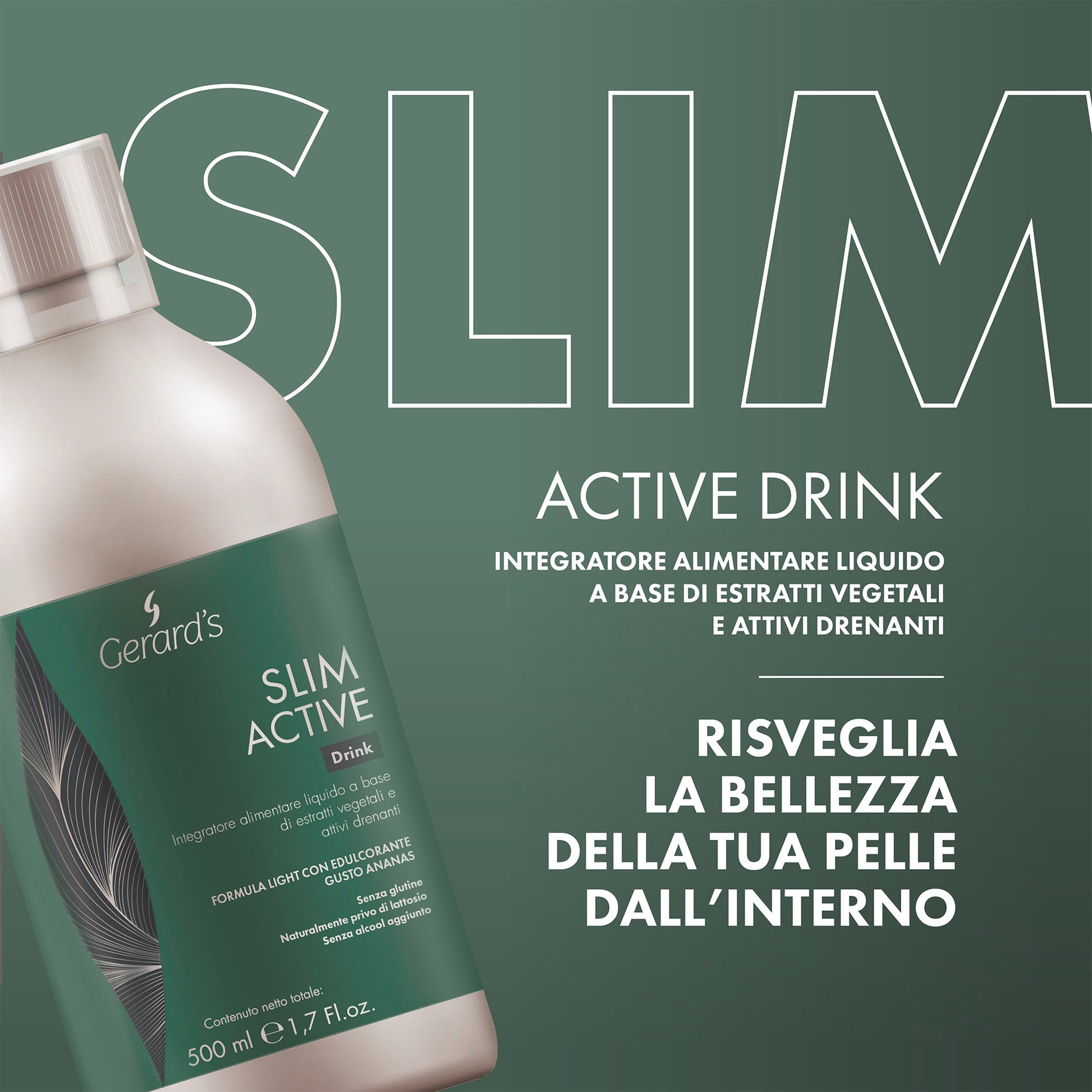 SLIM-ACTIVE DRINK LIQUID DIETARY SUPPLEMENT | DRAINING FORMULA